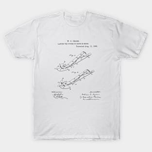 Lasting the uppers of boots or shoes Vintage Patent Hand Drawing T-Shirt